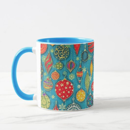 Weihnachtsschmuck Illustration Tasse (Links)