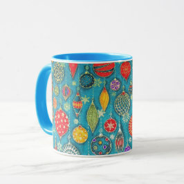 Weihnachtsschmuck Illustration Tasse