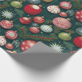 Weihnachtsschmuck - Illustrationen Geschenkpapier (Ecke)