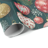 Weihnachtsschmuck - Illustrationen Geschenkpapier (Rolleneckpunkt)