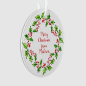 Weihnachtsschmuck im benutzerdefinierten Text Ornament (Vorderseite)