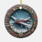 Weihnachtsschmuck im Flugzeug (Vorne)