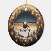 Weihnachtsschmuck im Flugzeug (Links)