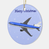 Weihnachtsschmuck im Flugzeug (Links)