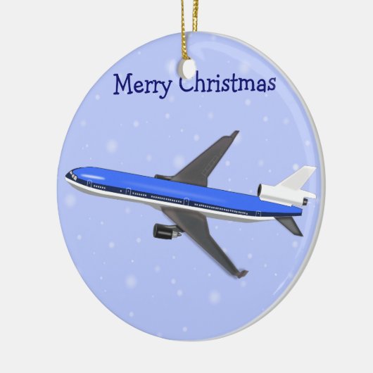 Weihnachtsschmuck im Flugzeug (Links)