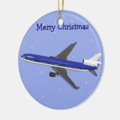 Weihnachtsschmuck im Flugzeug (Links)