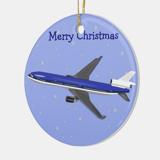 Weihnachtsschmuck im Flugzeug (Links)