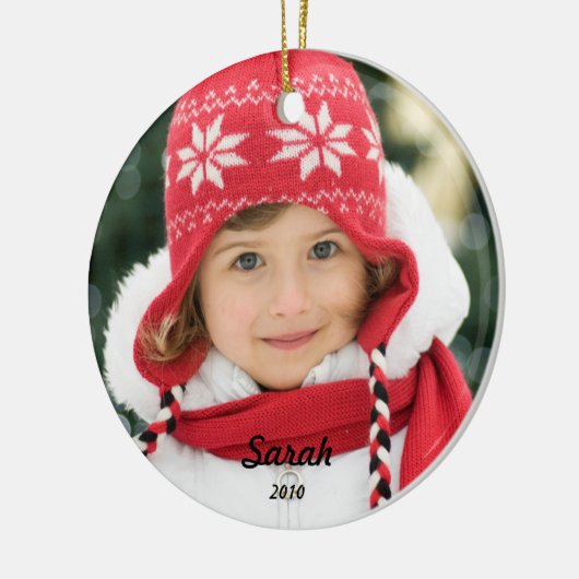 Weihnachtsschmuck im Foto (Links)