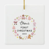 Weihnachtsschmuck im Foto des Festes (Rückseite)