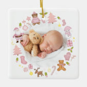 Weihnachtsschmuck im Foto des Festes (Vorderseite)