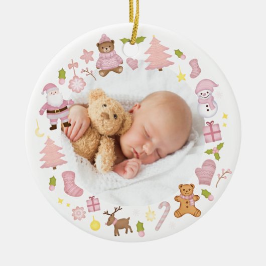 Weihnachtsschmuck im Foto des Festes (Vorne)