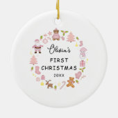 Weihnachtsschmuck im Foto des Festes (Hinten)