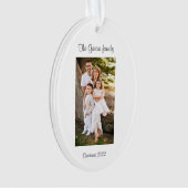 Weihnachtsschmuck im Foto Ornament (Vorderseite)