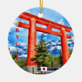 Weihnachtsschmuck im Kyoto-Tempel