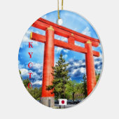 Weihnachtsschmuck im Kyoto-Tempel (Links)