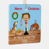 Weihnachtsschmuck im Veterinärwesen, Männerhutte (Rechts)