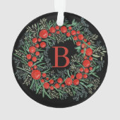 Weihnachtsschmuck im Wasserfarben Ornament (Rückseite)
