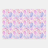 Weihnachtsschmuck in Aquarellen, Candy Cane Geschenkpapier Set (Vorderseite)