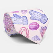 Weihnachtsschmuck in Aquarellen, Candy Cane Krawatte (Gerollt)