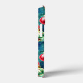 Weihnachtsschmuck in Aquarellen, rot und Aquamarin Case-Mate iPhone Hülle (Rückseite / Rechts)