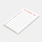 Weihnachtsschmuck in Aquarellform Post-it Klebezettel (angewinkelt)