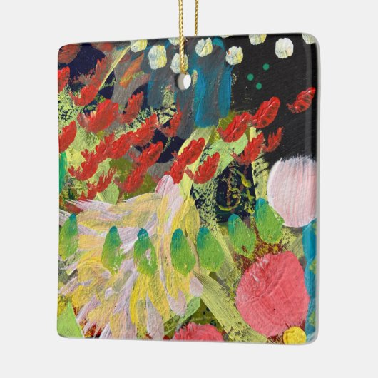 Weihnachtsschmuck in Blume im Nachtdesign (Links)