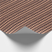 Weihnachtsschmuck in dunkelbraun geschenkpapier (Ecke)