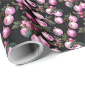 Weihnachtsschmuck in Rosa und Rosa Geschenkpapier (Rolleneckpunkt)