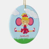 Weihnachtsschmuck in Rot, Weiß und Blau (Rechts)