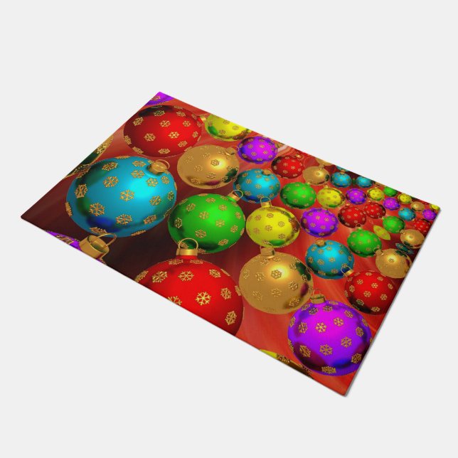 Weihnachtsschmuck Jamboree Fußmatte (Schrägansicht)