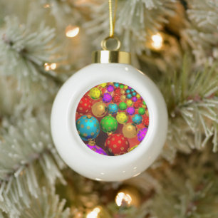 Weihnachtsschmuck Jamboree Keramik Kugel-Ornament