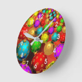 Weihnachtsschmuck Jamboree Runde Wanduhr (Winkel)