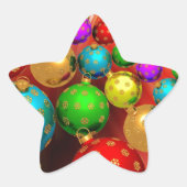 Weihnachtsschmuck Jamboree Stern-Aufkleber (Vorderseite)