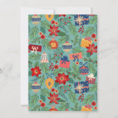 Weihnachtsschmuck Joy Holiday Card Feiertagskarte (Rückseite)