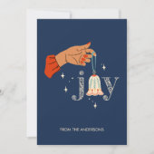 Weihnachtsschmuck Joy Holiday Card Feiertagskarte (Vorderseite)