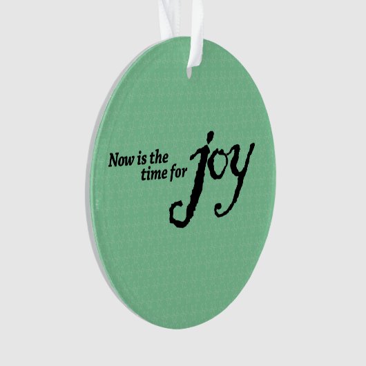 Weihnachtsschmuck "Joy" Ornament (Vorderseite)