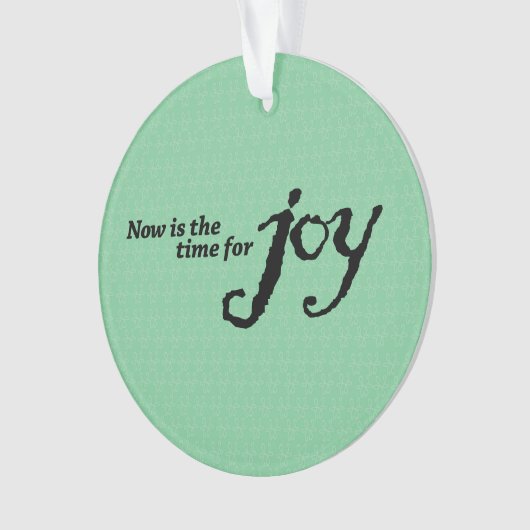 Weihnachtsschmuck "Joy" Ornament (Vorderseite)