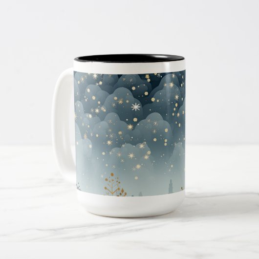 Weihnachtsschmuck Kaffee Tasse (Vorderseite Links)