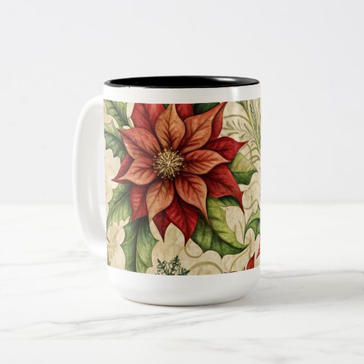 Weihnachtsschmuck Kaffee Tasse (Vorderseite Links)