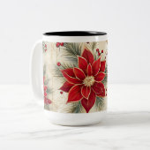 Weihnachtsschmuck Kaffee Tasse (Vorderseite Links)