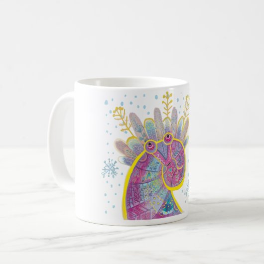 Weihnachtsschmuck Kaffeetasse (Vorderseite Links)