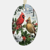 Weihnachtsschmuck - Kardinal (Links)