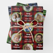 Weihnachtsschmuck Karierte Textsammlung Geschenkpapier Set (Beispiel)