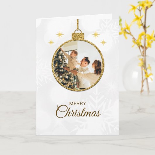 Weihnachtsschmuck Karte (Gelbe Blume)