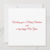 Weihnachtsschmuck Karte (Rückseite)