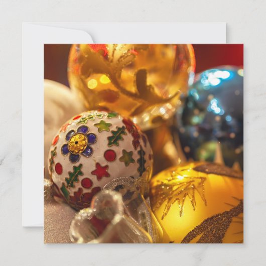 Weihnachtsschmuck Karte (Vorderseite)