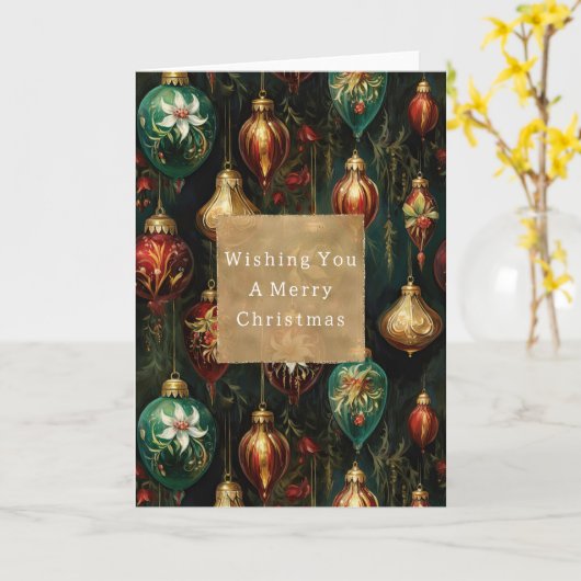 Weihnachtsschmuck Karte (Gelbe Blume)