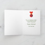 Weihnachtsschmuck Karussell Pferdeausweis Feiertagskarte (Innenseite)