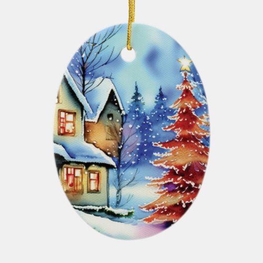 Weihnachtsschmuck Keramik (Vorne)