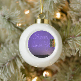 Weihnachtsschmuck Keramik Kugel-Ornament